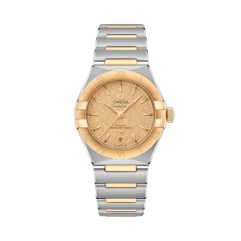 CONSTELLATION 29 MM STAINLESS STEEL - YELLOW GOLD WITH YELLOW DIAL