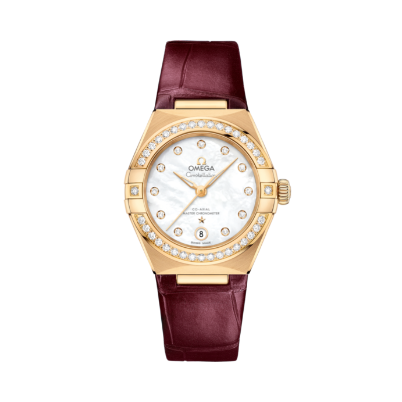 CONSTELLATION 29 MM YELLOW GOLD WITH MOTHER OF PEARL DIAL
