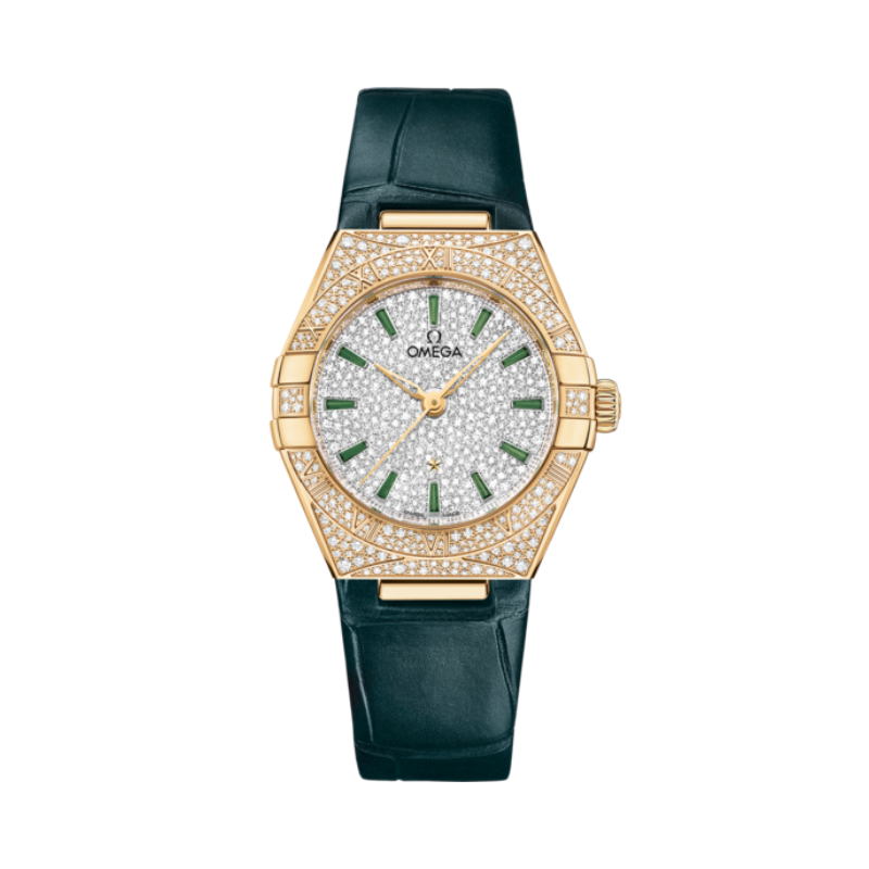 CONSTELLATION 29 MM YELLOW GOLD WITH WHITE DIAL