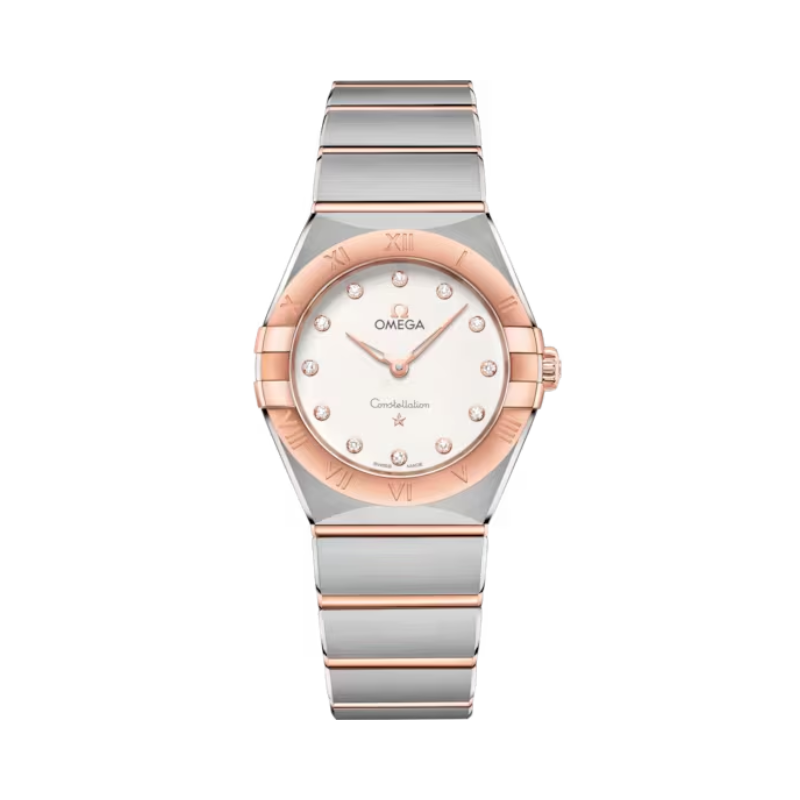 CONSTELLATION 28 MM STAINLESS STEEL - SEDNA™ GOLD WITH SILVER DIAL