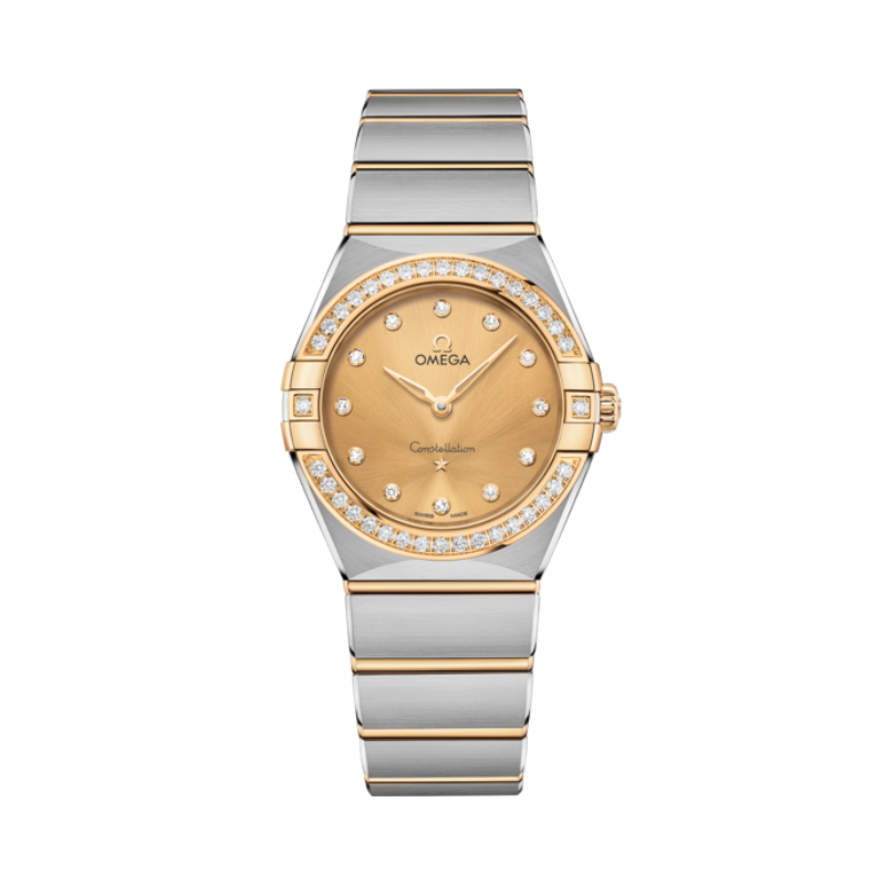 CONSTELLATION 28 MM STAINLESS STEEL - YELLOW GOLD WITH YELLOW DIAL