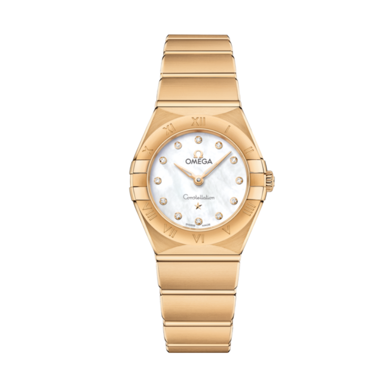 CONSTELLATION 25 MM YELLOW GOLD WITH MOTHER OF PEARL DIAL