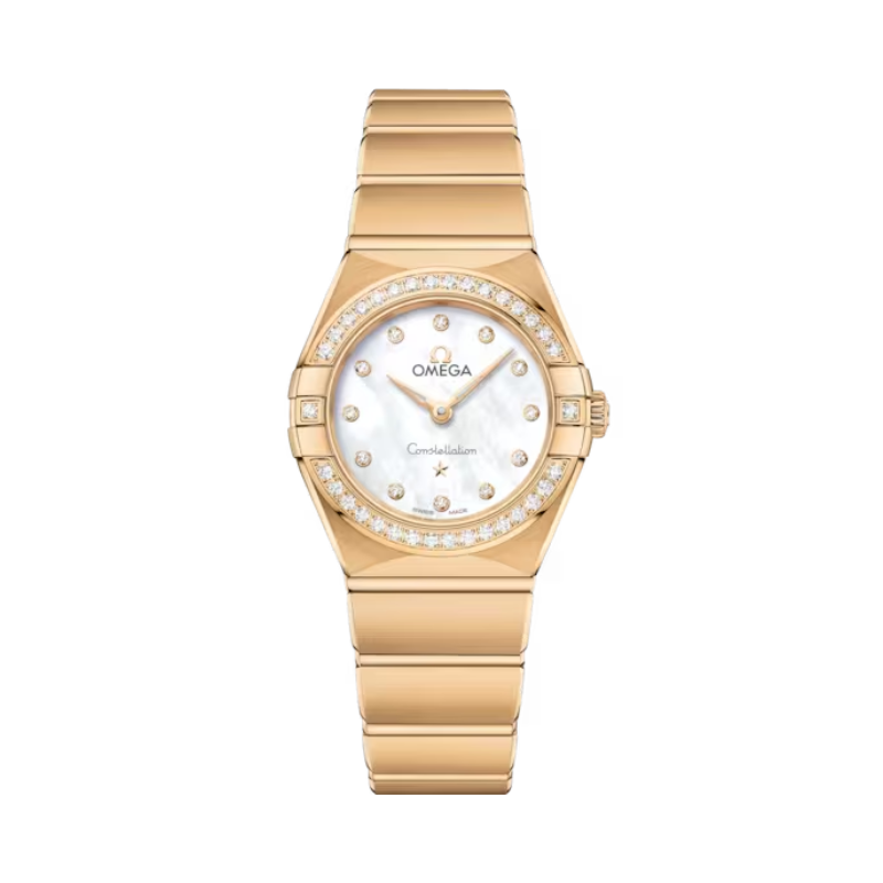 CONSTELLATION 25 MM YELLOW GOLD WITH MOTHER OF PEARL DIAL