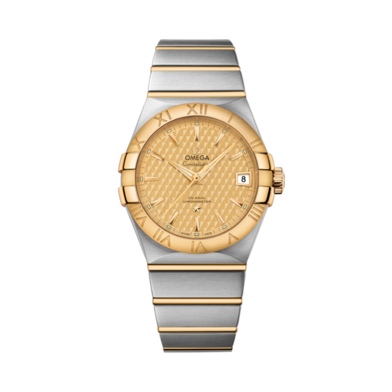 CONSTELLATION 38 MM STAINLESS STEEL - YELLOW GOLD WITH YELLOW DIAL