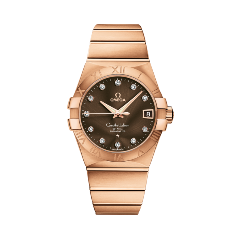CONSTELLATION 38 MM RED GOLD WITH BROWN DIAL