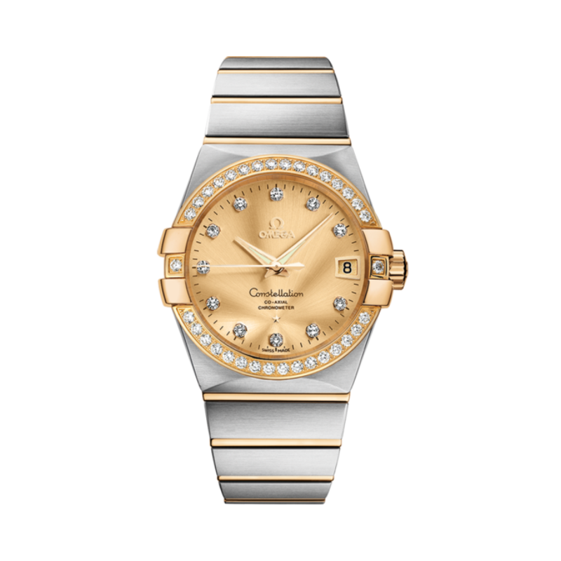 CONSTELLATION 38 MM STAINLESS STEEL - YELLOW GOLD WITH YELLOW DIAL