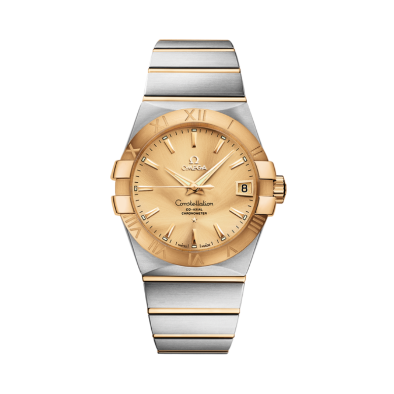 CONSTELLATION 38 MM STAINLESS STEEL - YELLOW GOLD WITH YELLOW DIAL