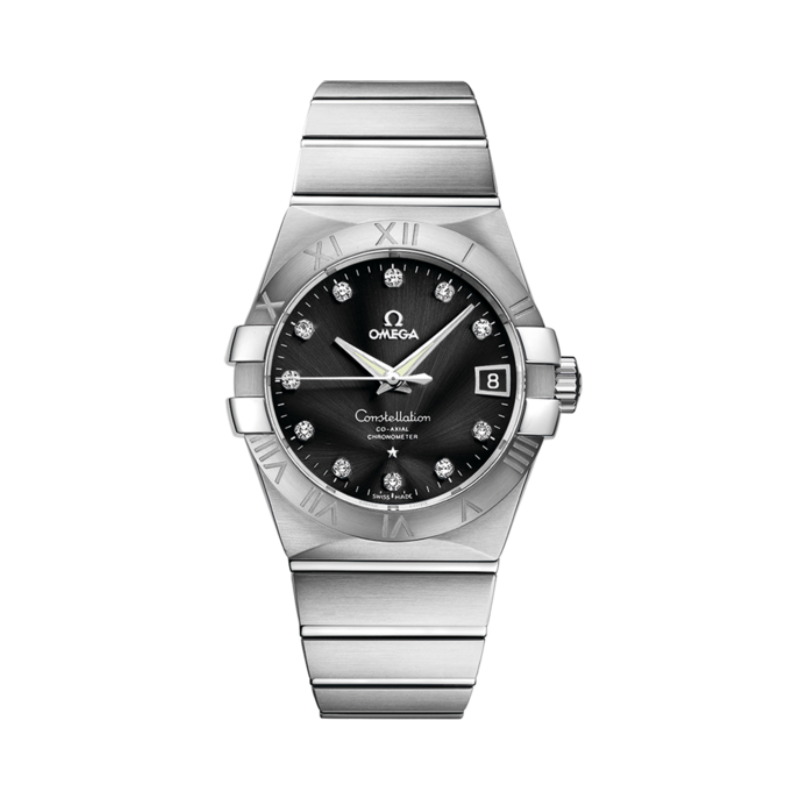 CONSTELLATION 38 MM STAINLESS STEEL WITH BLACK DIAL