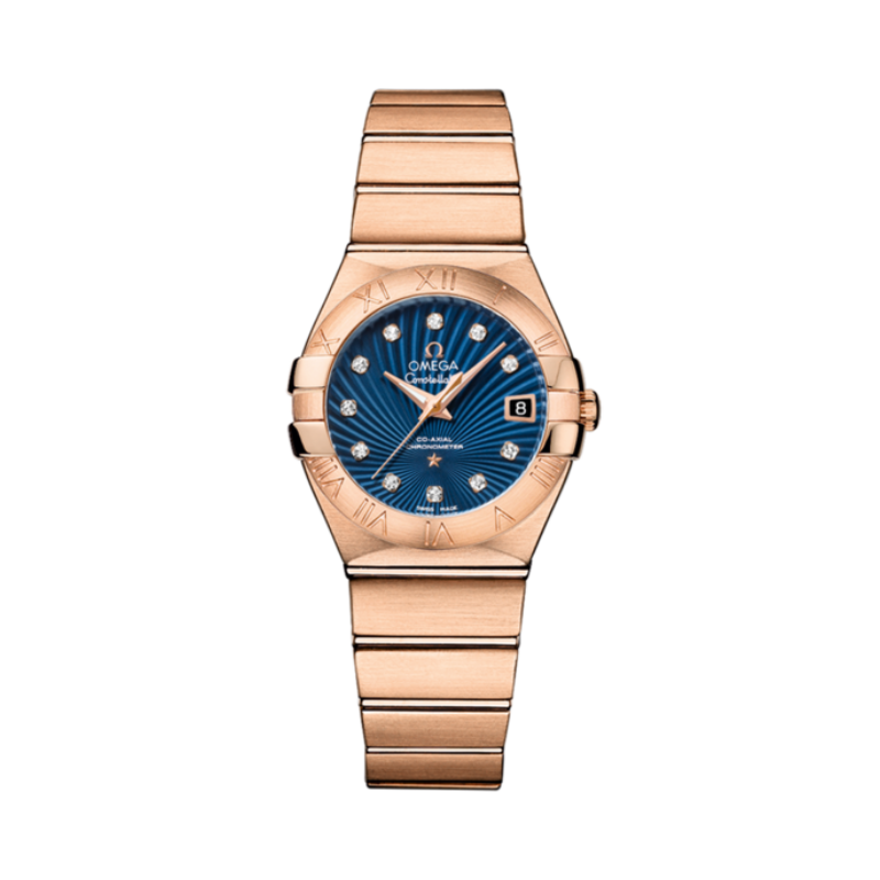 CONSTELLATION 27 MM RED GOLD WITH BLUE DIAL
