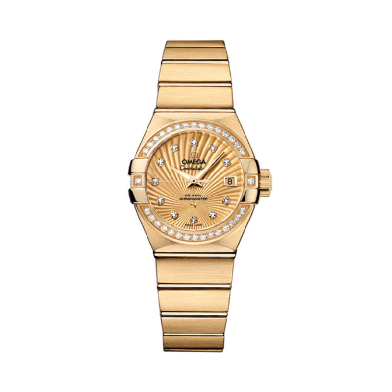 CONSTELLATION 27 MM YELLOW GOLD WITH YELLOW DIAL