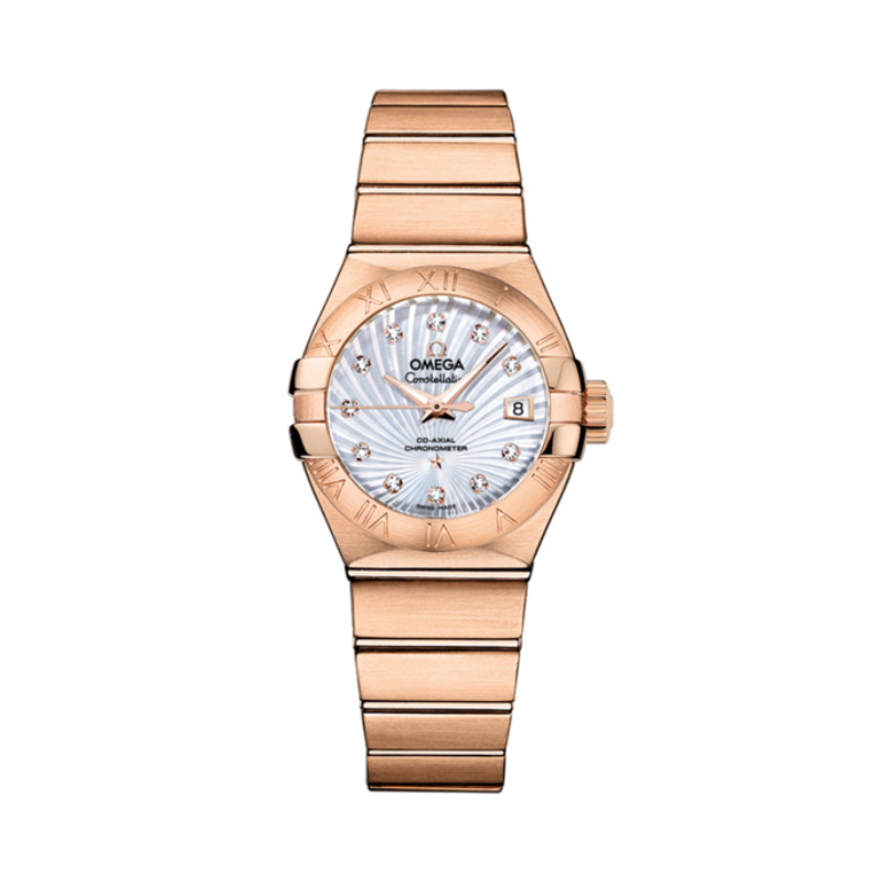 CONSTELLATION 27 MM RED GOLD WITH MOTHER OF PEARL DIAL