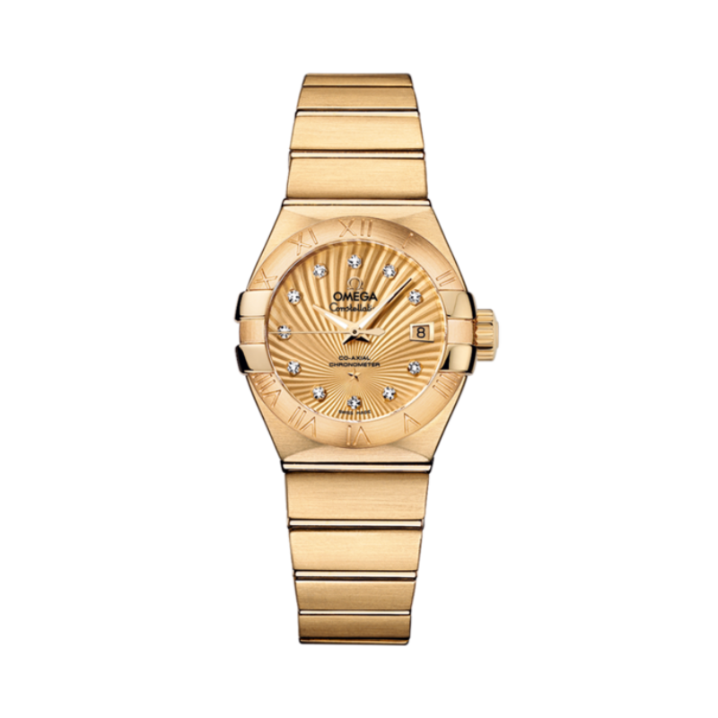 CONSTELLATION 27 MM YELLOW GOLD WITH YELLOW DIAL