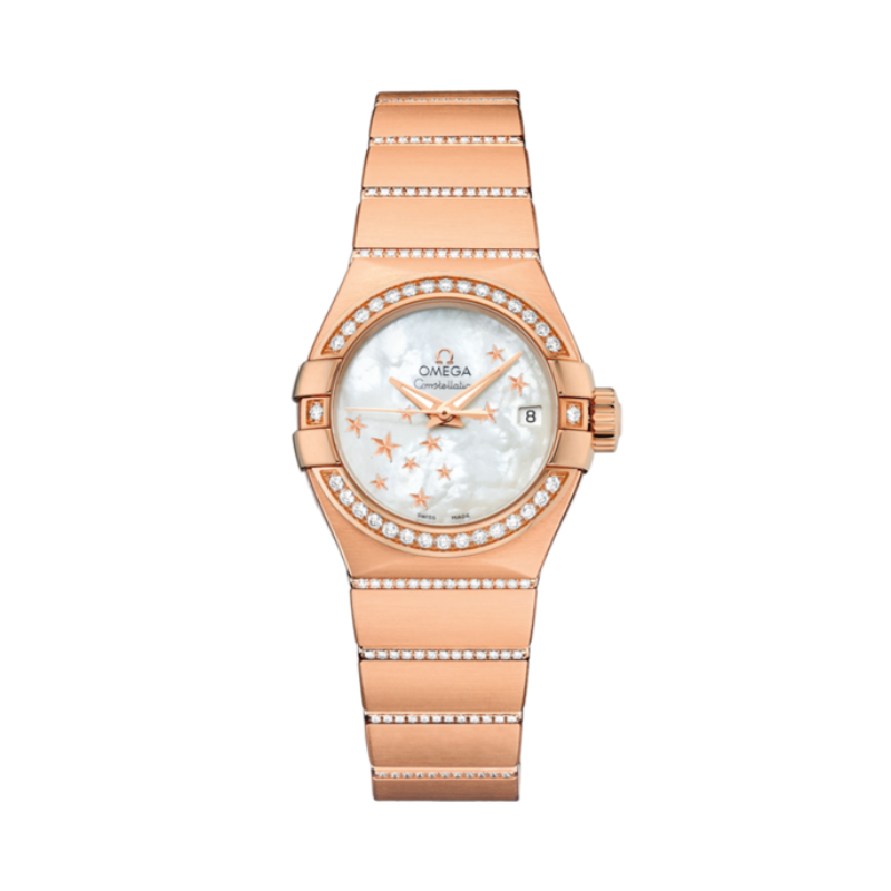 CONSTELLATION 27 MM RED GOLD WITH MOTHER OF PEARL DIAL
