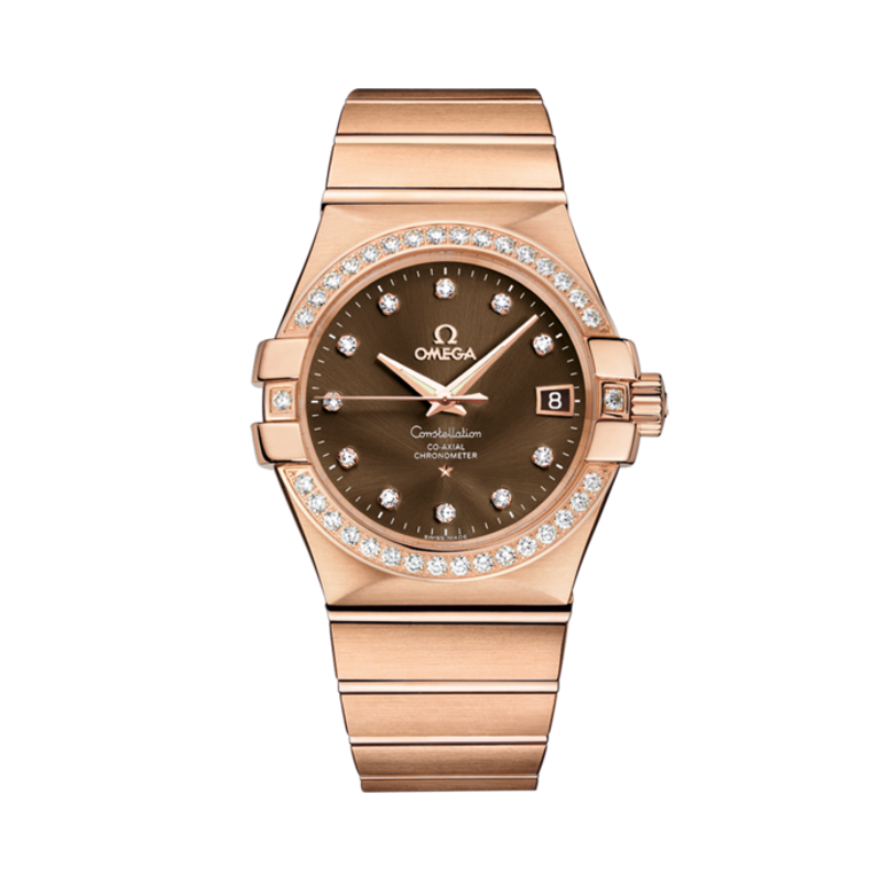 CONSTELLATION 35 MM RED GOLD WITH BROWN DIAL