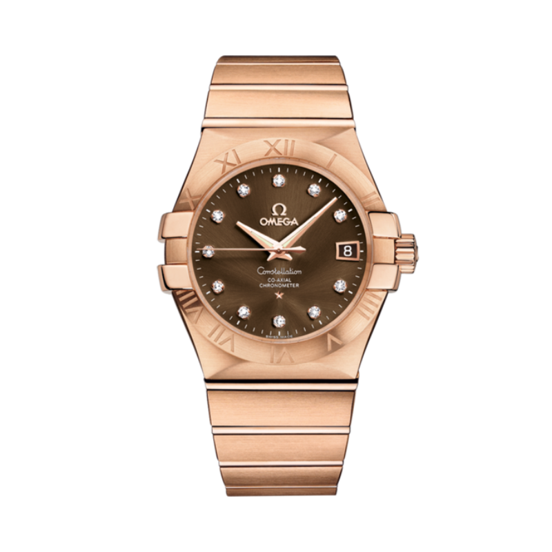 CONSTELLATION 35 MM RED GOLD WITH BROWN DIAL