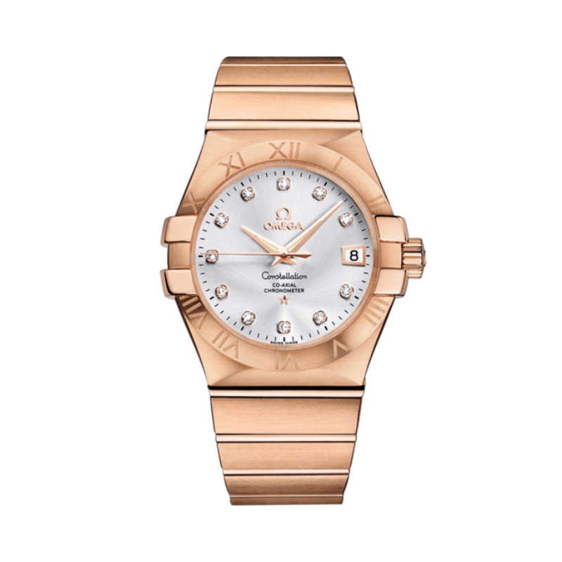 CONSTELLATION 35 MM RED GOLD WITH SILVER DIAL