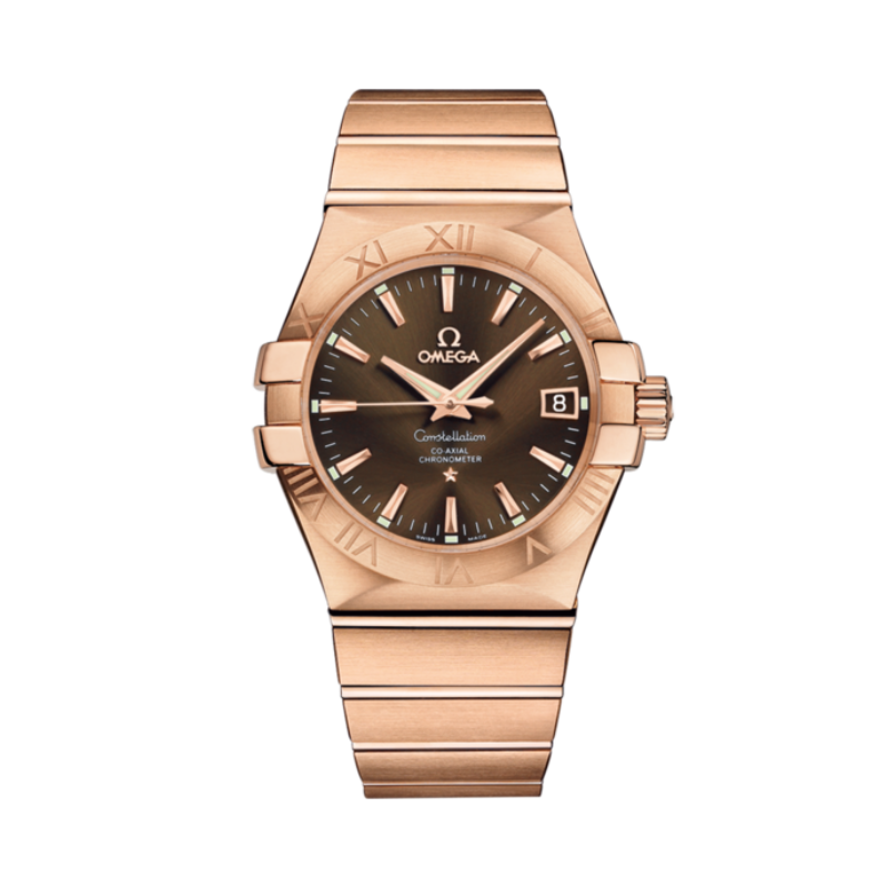 CONSTELLATION 35 MM RED GOLD WITH BROWN DIAL