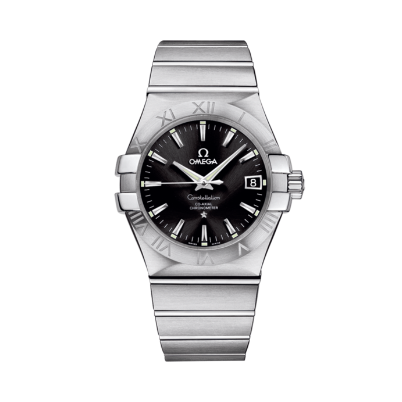 CONSTELLATION 35 MM STAINLESS STEEL WITH BLACK DIAL