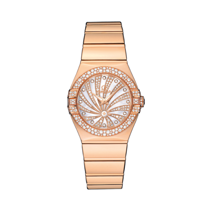 CONSTELLATION 27 MM RED GOLD WITH MOTHER OF PEARL DIAL