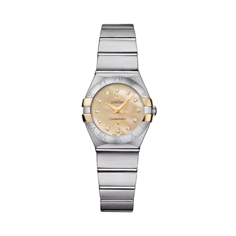 CONSTELLATION 24 MM STAINLESS STEEL - YELLOW GOLD WITH YELLOW DIAL