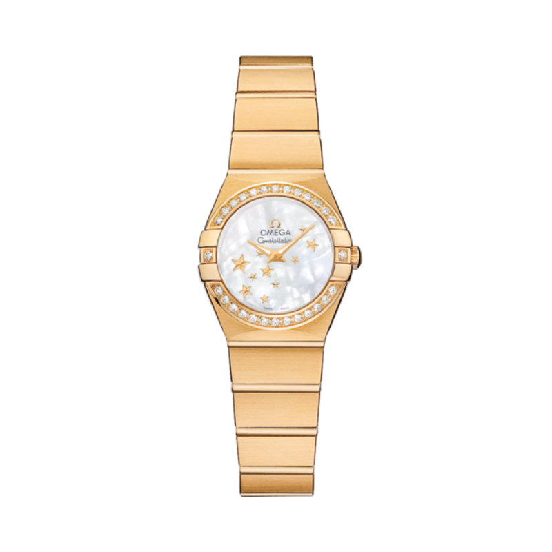 CONSTELLATION 24 MM YELLOW GOLD WITH MOTHER OF PEARL DIAL