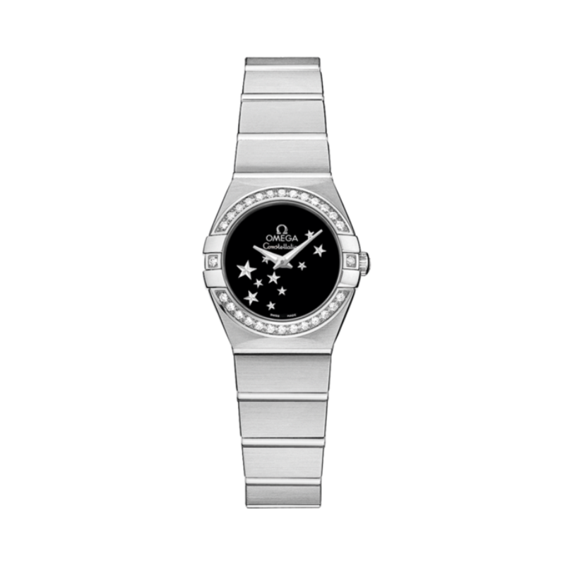 CONSTELLATION 24 MM STAINLESS STEEL WITH BLACK DIAL