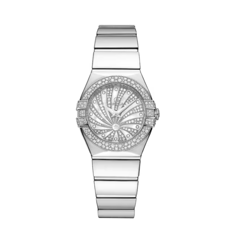 CONSTELLATION 24 MM WHITE GOLD WITH WHITE DIAL