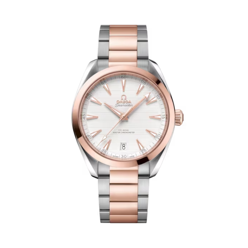 SEAMASTER AQUA TERRA 150M 41 MM STAINLESS STEEL - SEDNA™ GOLD WITH SILVER DIAL