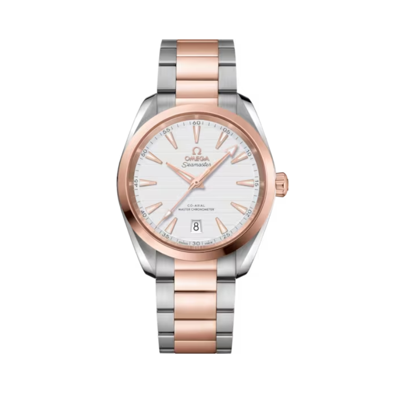 SEAMASTER AQUA TERRA 150M 38 MM STAINLESS STEEL - SEDNA™ GOLD WITH SILVER DIAL