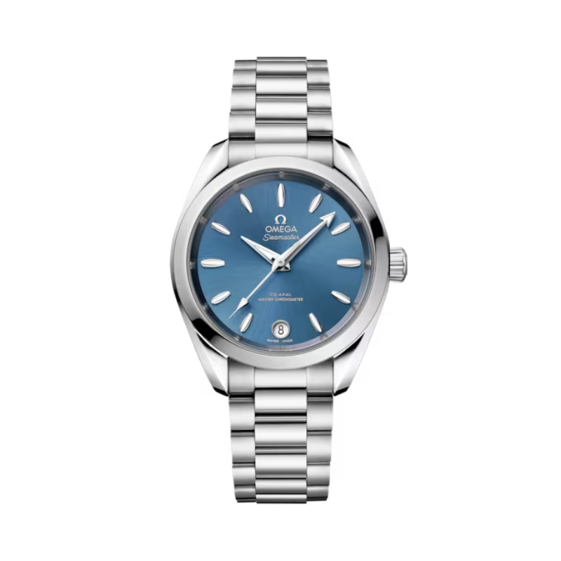 SEAMASTER AQUA TERRA SHADES 34 MM STAINLESS STEEL WITH SEA BLUE DIAL