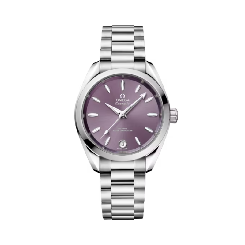 SEAMASTER AQUA TERRA SHADES 34 MM STAINLESS STEEL WITH LAVENDER DIAL