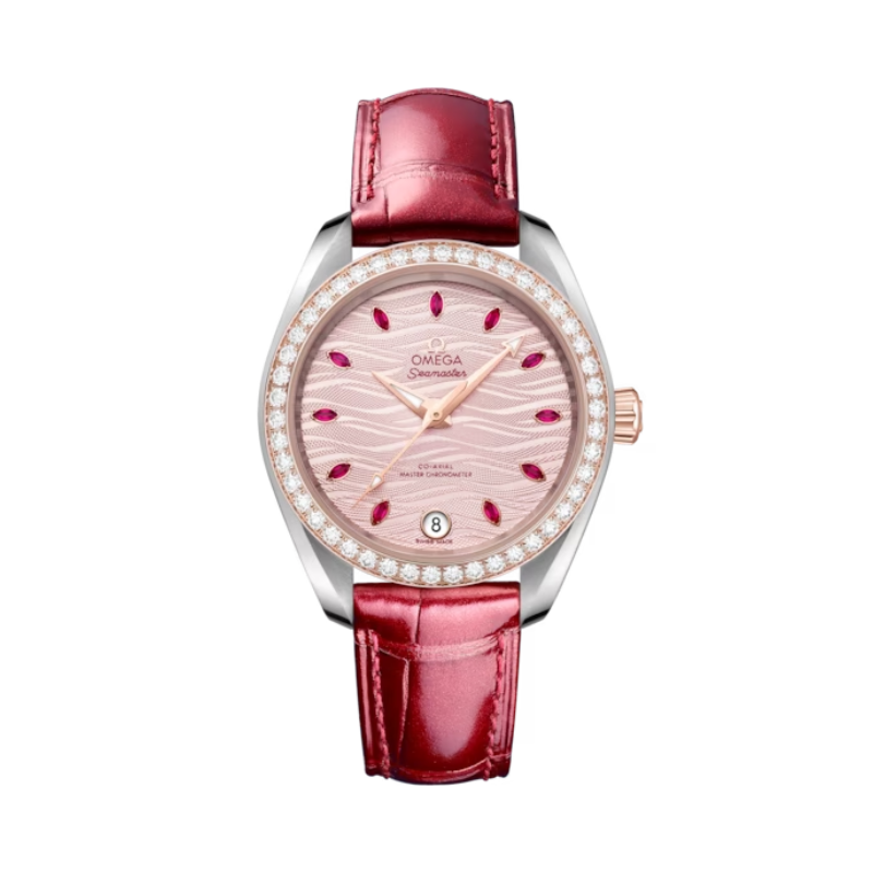 SEAMASTER AQUA TERRA 150M 34 MM STAINLESS STEEL - SEDNA™ GOLD WITH PINK DIAL