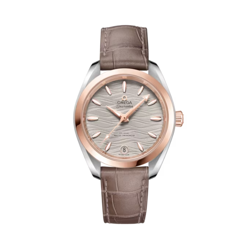 SEAMASTER AQUA TERRA 150M 34 MM STAINLESS STEEL - SEDNA™ GOLD WITH GREY DIAL
