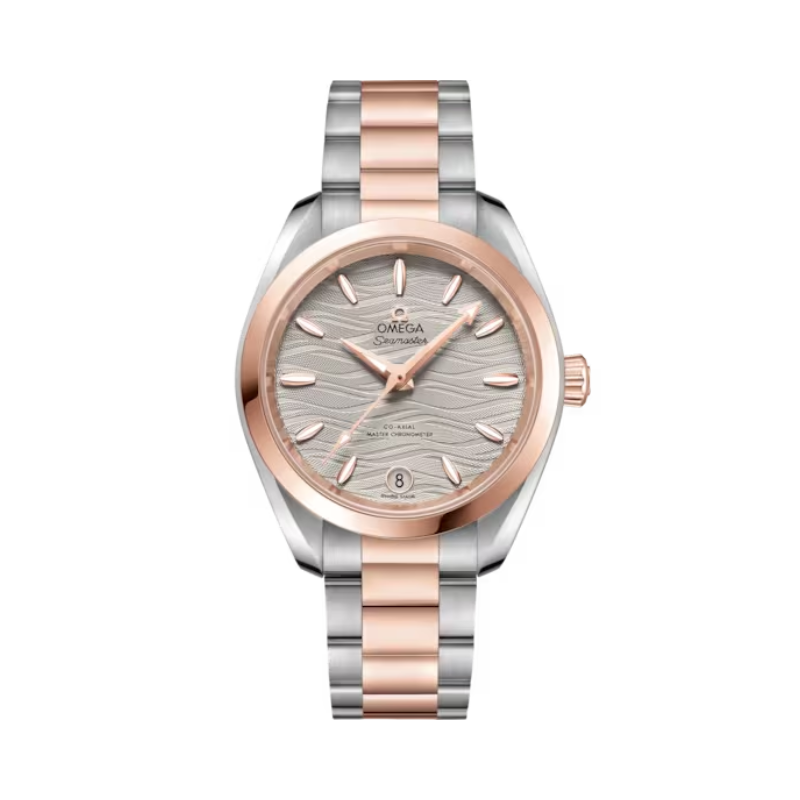 SEAMASTER AQUA TERRA 150M 34 MM STAINLESS STEEL - SEDNA™ GOLD WITH GREY DIAL