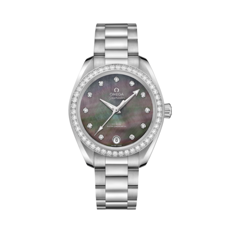 SEAMASTER AQUA TERRA 150M 34 MM STAINLESS STEEL WITH GREY MOTHER OF PEARL DIAL