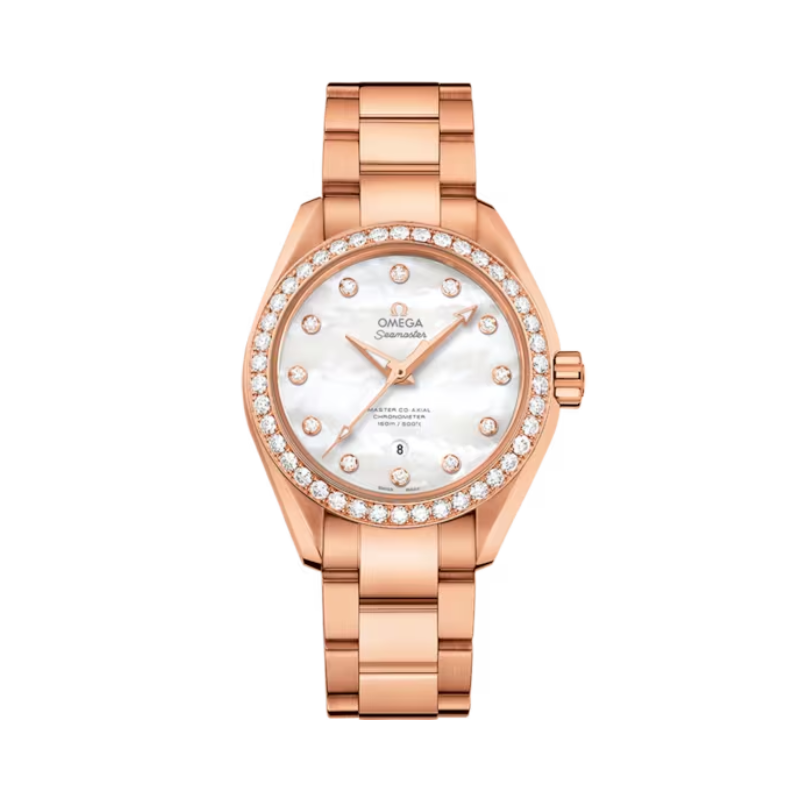 SEAMASTER AQUA TERRA 150M 34 MM SEDNA™ GOLD WITH MOTHER OF PEARL DIAL