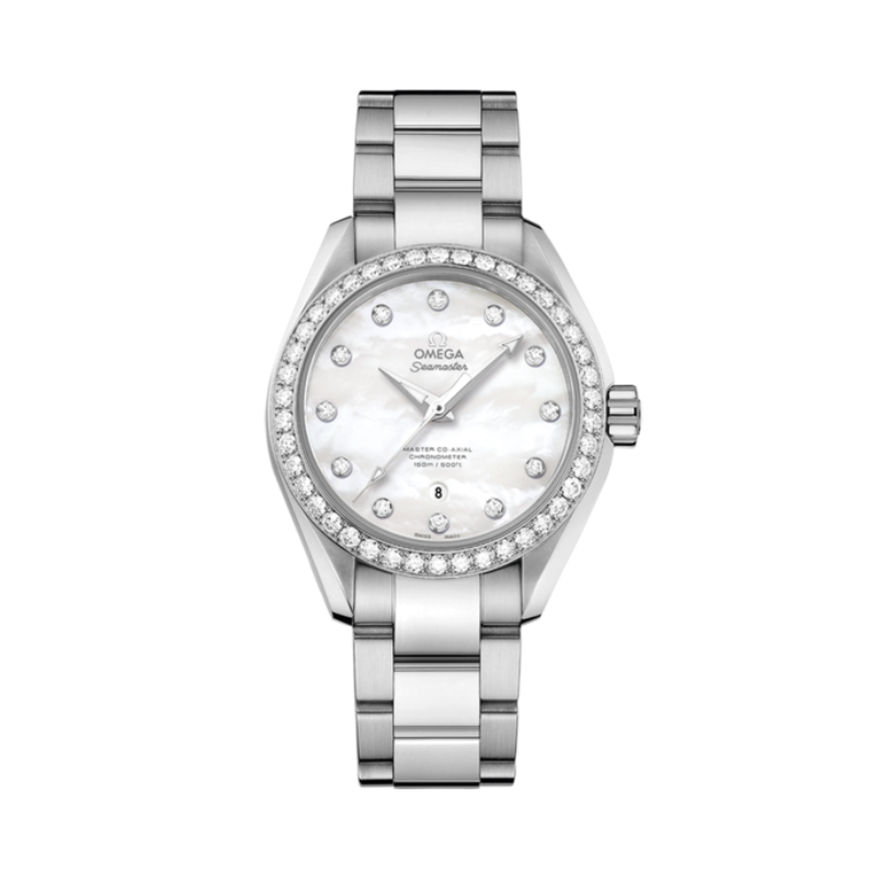 SEAMASTER AQUA TERRA 150M 34 MM STAINLESS STEEL WITH MOTHER OF PEARL DIAL
