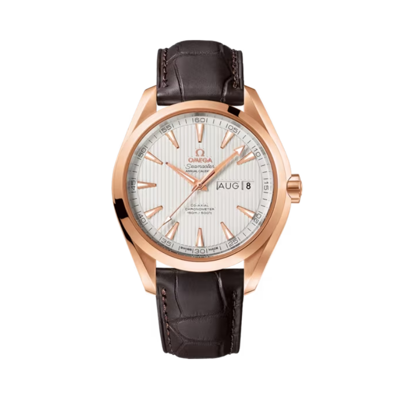 SEAMASTER AQUA TERRA 150M 43 MM RED GOLD WITH SILVER DIAL
