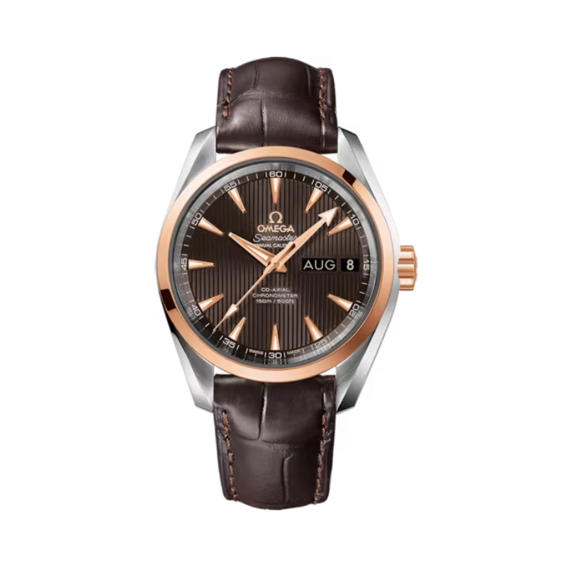 SEAMASTER AQUA TERRA 150M 38 MM STAINLESS STEEL - RED GOLD WITH GREY DIAL