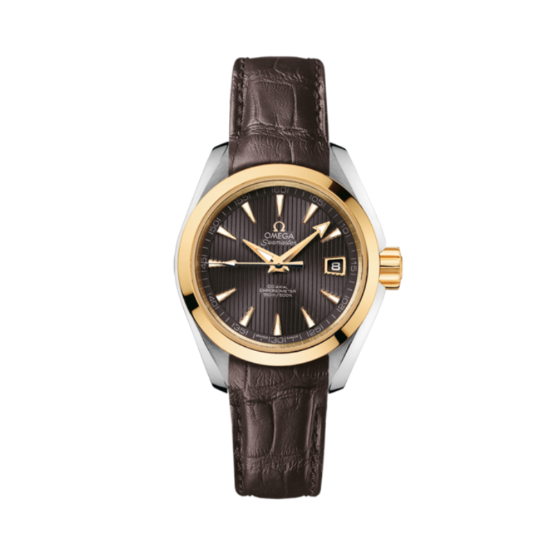 SEAMASTER AQUA TERRA 150M 30 MM STAINLESS STEEL - YELLOW GOLD WITH GREY DIAL
