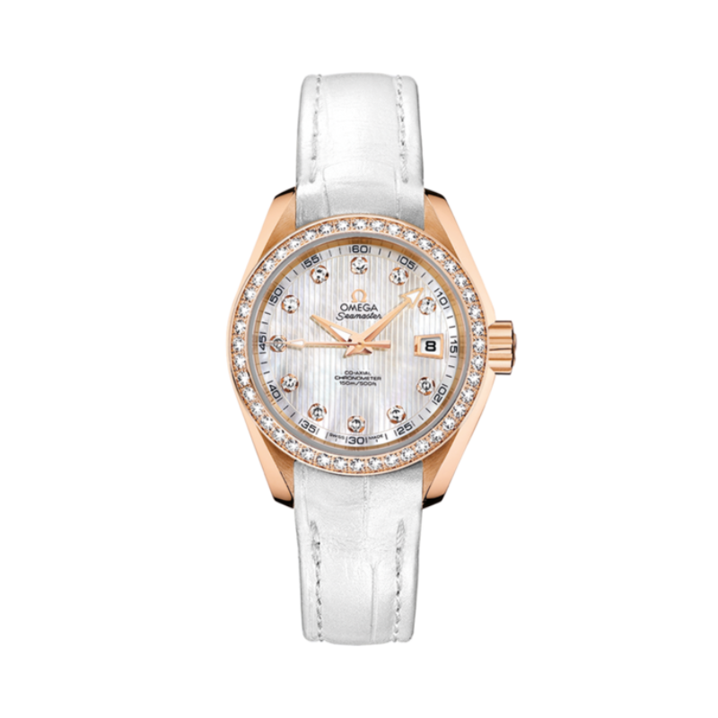 SEAMASTER AQUA TERRA 150M 30 MM RED GOLD WITH MOTHER OF PEARL DIAL