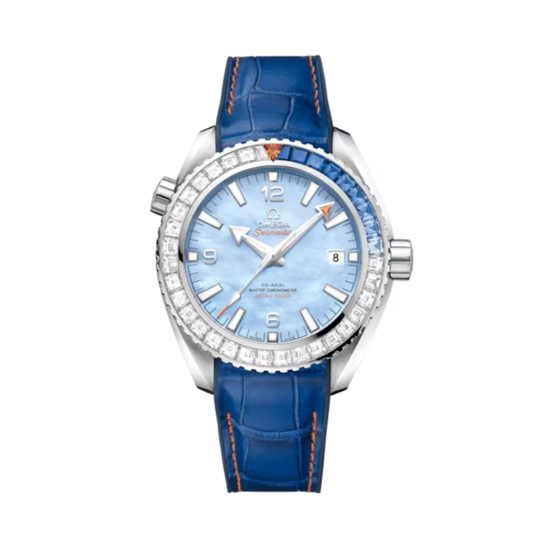 SEAMASTER PLANET OCEAN 600M 43 MM WHITE GOLD WITH BLUE MOTHER OF PEARL DIAL