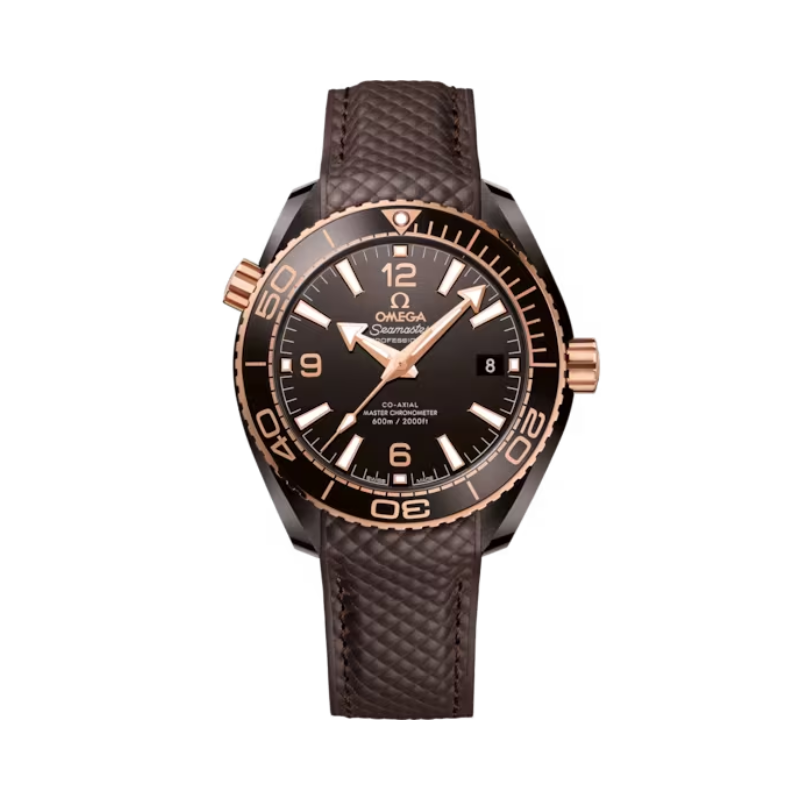 SEAMASTER PLANET OCEAN 600M 39 MM BROWN CERAMIC - SEDNA™ GOLD WITH BROWN DIAL