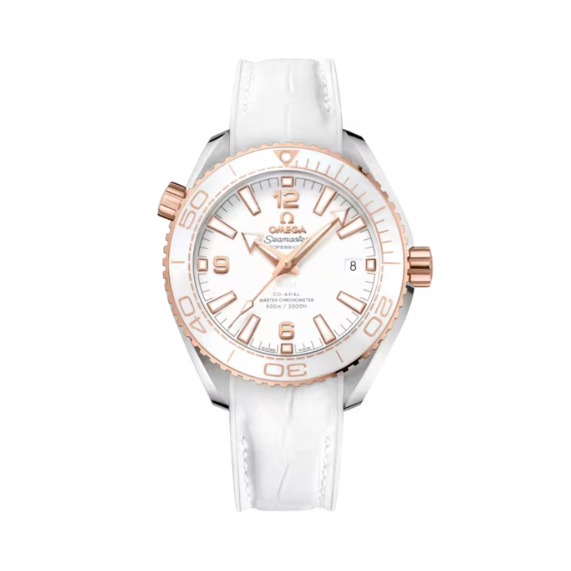 SEAMASTER PLANET OCEAN 600M 39 MM STAINLESS STEEL - SEDNA™ GOLD WITH WHITE DIAL