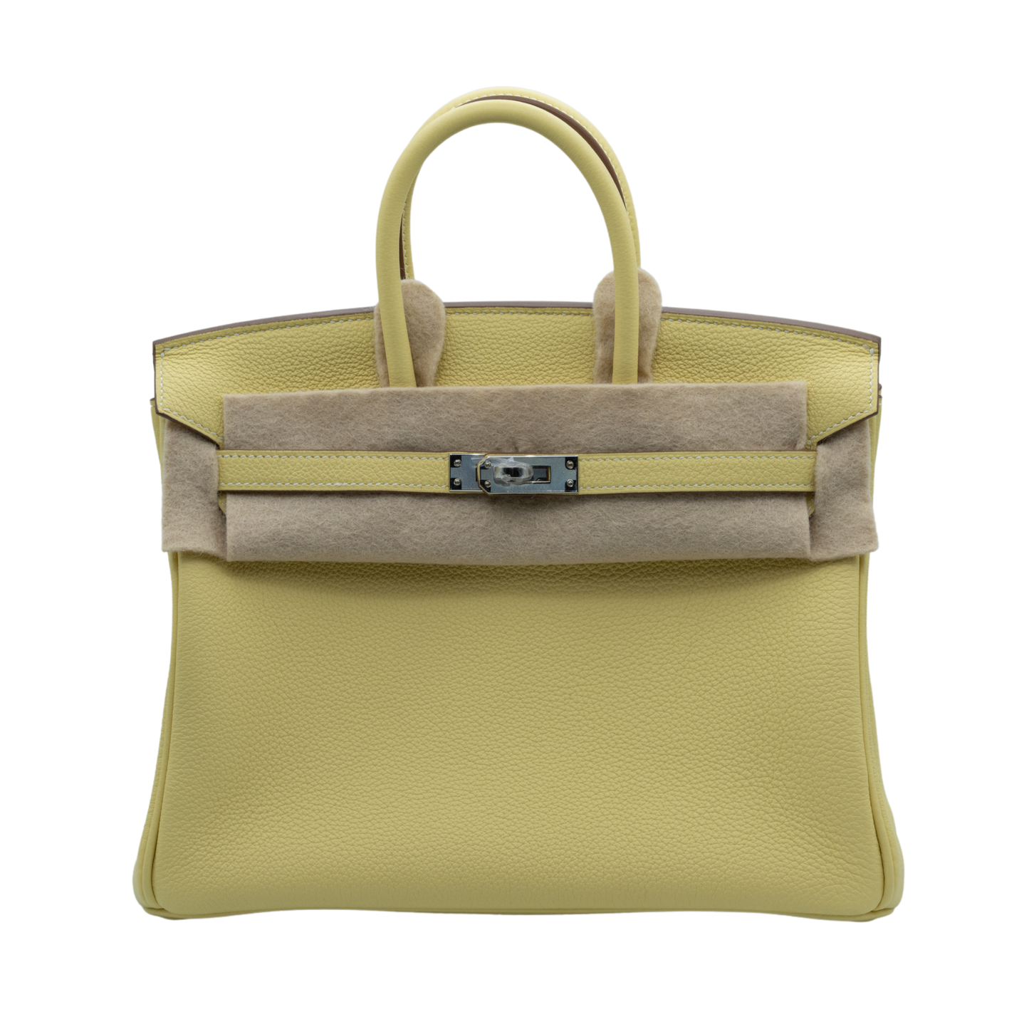 Hermes Birkin 25 1Z Jaune Poussin PHW Togo - W Stamp