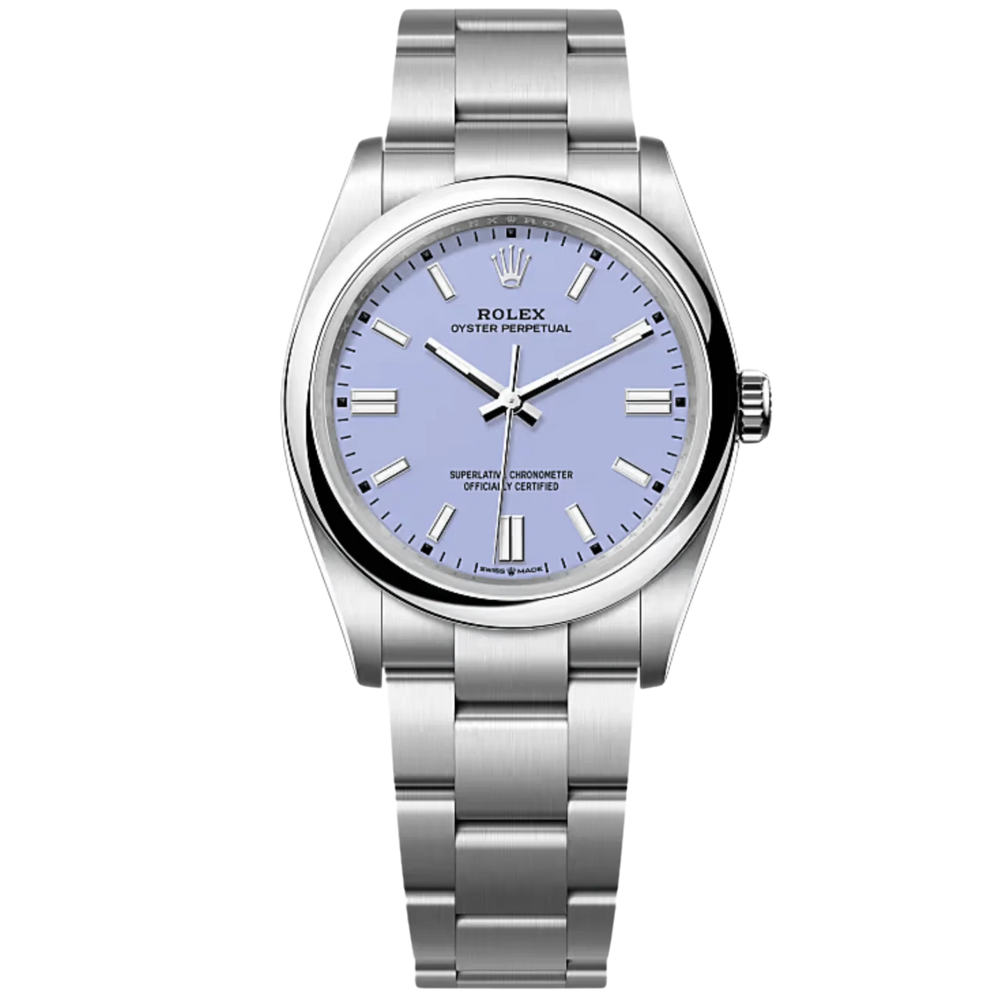 Rolex Oyster Perpetual Ref. 126000 36mm Stainless Steel Lavender Dial