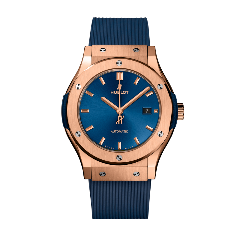 CLASSIC FUSION 3-HANDS 38MM KING GOLD BLUE