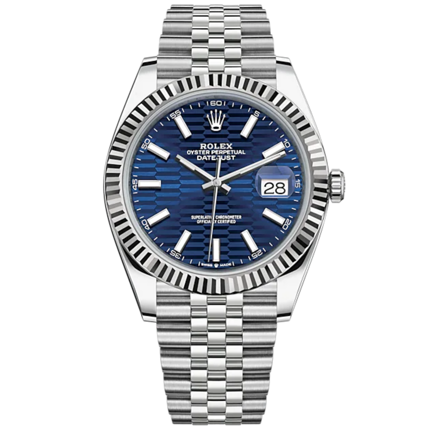Rolex Datejust Ref. 126334 41MM Stainless Steel Blue Motif Dial
