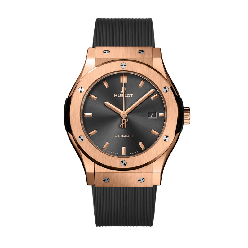 CLASSIC FUSION 3-HANDS 33MM RACING GREY KING GOLD