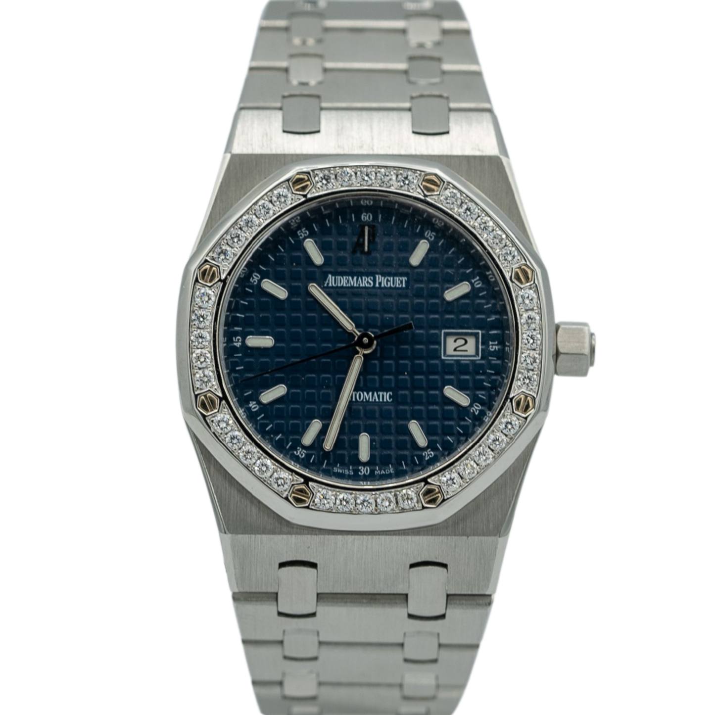 Audemars Piguet Royal Oak Ref. 15000ST.OO.0789ST.06 31mm Stainless Steel Factory Gem Set Bezel